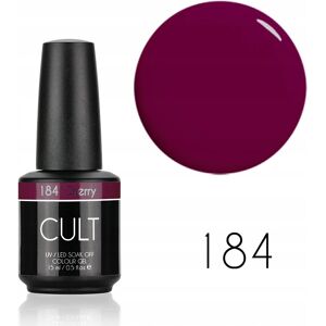 CULT Colour Gel / Lakier Hybrydowy 15 ml UV/LED Cherry 184 CULT Colour Gel / Lakier Hybrydowy 15 ml UV/LED Cherry 184