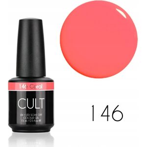 CULT Colour Gel / Lakier Hybrydowy 15 ml UV/LED Coral 146 CULT Colour Gel / Lakier Hybrydowy 15 ml UV/LED Coral 146