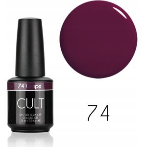 CULT Colour Gel / Lakier Hybrydowy 15 ml UV/LED Grape 74 CULT Colour Gel / Lakier Hybrydowy 15 ml UV/LED Grape 74