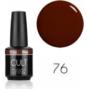CULT Colour Gel / Lakier Hybrydowy 15 ml UV/LED Luxury Brown 76 CULT Colour Gel / Lakier Hybrydowy 15 ml UV/LED Luxury Brown 76