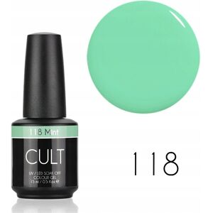 CULT Colour Gel / Lakier Hybrydowy 15 ml UV/LED Mint 118 CULT Colour Gel / Lakier Hybrydowy 15 ml UV/LED Mint 118