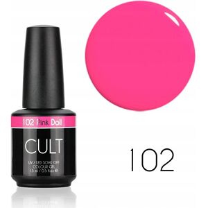 CULT Colour Gel / Lakier Hybrydowy 15 ml UV/LED Pink Doll 102 CULT Colour Gel / Lakier Hybrydowy 15 ml UV/LED Pink Doll 102