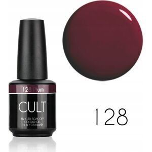 CULT Colour Gel / Lakier Hybrydowy 15 ml UV/LED Plum 128 CULT Colour Gel / Lakier Hybrydowy 15 ml UV/LED Plum 128