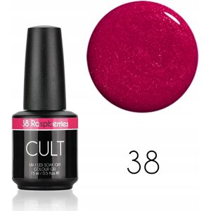 CULT Colour Gel / Lakier Hybrydowy 15 ml UV/LED Raspberries 38 CULT Colour Gel / Lakier Hybrydowy 15 ml UV/LED Raspberries 38