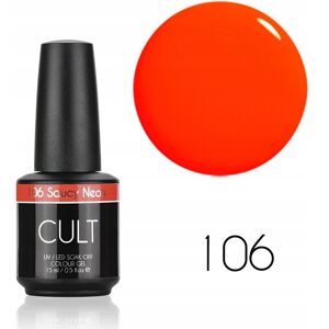 CULT Colour Gel / Lakier Hybrydowy 15 ml UV/LED Saucy Neon 106 CULT Colour Gel / Lakier Hybrydowy 15 ml UV/LED Saucy Neon 106