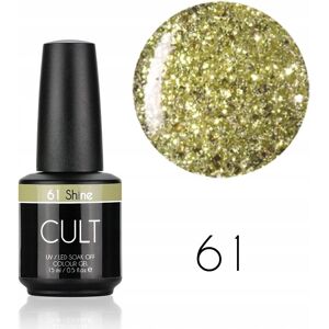 CULT Colour Gel / Lakier Hybrydowy 15 ml UV/LED Shine 61 CULT Colour Gel / Lakier Hybrydowy 15 ml UV/LED Shine 61