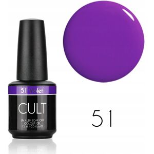 CULT Colour Gel / Lakier Hybrydowy 15 ml UV/LED Violet 51 CULT Colour Gel / Lakier Hybrydowy 15 ml UV/LED Violet 51