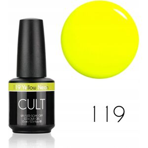 CULT Colour Gel / Lakier Hybrydowy 15 ml UV/LED Yellow Neon 119 CULT Colour Gel / Lakier Hybrydowy 15 ml UV/LED Yellow Neon 119