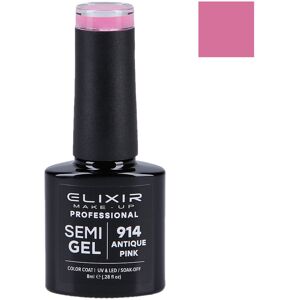 Elixir, Lakier hybrydowy do paznokci 914 Antique Pink, 8 ml Elixir, Lakier hybrydowy do paznokci 914 Antique Pink, 8 ml