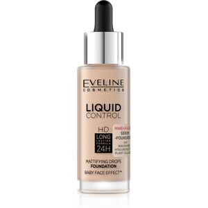 Eveline Cosmetics, Liquid Control HD Long Lasting Formula 24H podkład do twarzy z dropperem 050 Golden Beige, 32ml Eveline Cosmetics, Liquid Control HD Long Lasting Formula 24H podkład do twarzy z dropperem 050 Golden Beige, 32ml