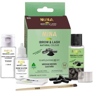 Henna pudrowa do brwi i rzęs kapsułki Medium Brown MINA Henna pudrowa do brwi i rzęs kapsułki Medium Brown MINA