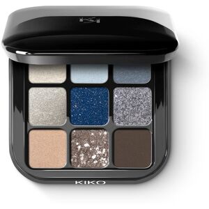 KIKO Milano, Glamour Multi Finish Eyeshadow Palette paleta 9 cieni do powiek o różnym wykończeniu 05 Blue Variations KIKO Milano, Glamour Multi Finish Eyeshadow Palette paleta 9 cieni do powiek o różnym wykończeniu 05 Blue Variations