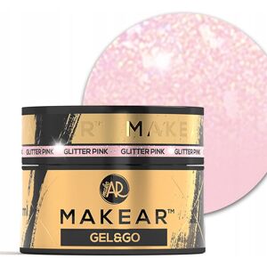 Makear Gel&Go,; Budujący żel do paznokci, GG22 Glitter Pink, 50ml Makear Gel&Go,; Budujący żel do paznokci, GG22 Glitter Pink, 50ml