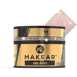Makear Gel&Go; Żel budujący GG25 Glitter Beige 50ml Makear Gel&Go; Żel budujący GG25 Glitter Beige 50ml