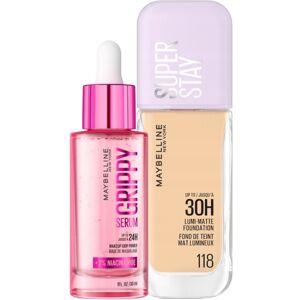 Maybelline Podkład Super Stay Lumi Matte 118 + Primer Grippy Serum Maybelline Podkład Super Stay Lumi Matte 118 + Primer Grippy Serum