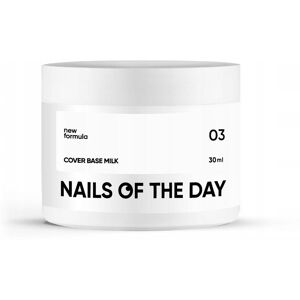 NAILSOFTHEDAY Cover base NEW Milk 03 - mleczna baza hybrydowa, 30 ml NAILSOFTHEDAY Cover base NEW Milk 03 - mleczna baza hybrydowa, 30 ml