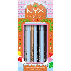 NYX Professional MakeUp Holiday Epic Wear Liner Stick Kit zestaw eyelinerów 4x1.25g NYX Professional MakeUp Holiday Epic Wear Liner Stick Kit zestaw eyelinerów 4x1.25g