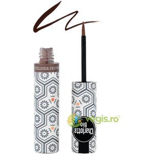 Precyzyjny brązowy eyeliner z końcówką filcową z ekstraktem z aloesu i magnolii 4ml Precyzyjny brązowy eyeliner z końcówką filcową z ekstraktem z aloesu i magnolii 4ml