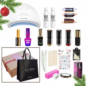 Prezentowy zestaw do paznokci hybrydowych - lampa + 5x lakier hybrydowy Boska Nails 6g + preparaty + akcesoria + słodkość Prezentowy zestaw do paznokci hybrydowych - lampa + 5x lakier hybrydowy Boska Nails 6g + preparaty + akcesoria + słodkość