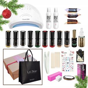 Prezentowy zestaw do paznokci hybrydowych - lampa + 8x lakier hybrydowy Boska Nails 6g + preparaty + akcesoria + słodkości Prezentowy zestaw do paznokci hybrydowych - lampa + 8x lakier hybrydowy Boska Nails 6g + preparaty + akcesoria + słodkości