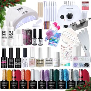 Prezentowy zestaw do paznokci hybrydowych - lampa + frezarka + 10x lakier hybrydowy Claresa 5g + preparaty + akcesoria Prezentowy zestaw do paznokci hybrydowych - lampa + frezarka + 10x lakier hybrydowy Claresa 5g + preparaty + akcesoria