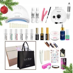 Prezentowy zestaw do paznokci hybrydowych - lampa + frezarka + 6x lakier hybrydowy Yoshi 6g + żel budujący Thixo Yoshi 50ml + preparaty + akcesoria Prezentowy zestaw do paznokci hybrydowych - lampa + frezarka + 6x lakier hybrydowy Yoshi 6g + żel budujący Thixo Yoshi 50ml + preparaty + akcesoria
