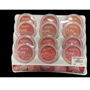Revers Mineral PURE blush, Róż do policzków SET II (MIX*12szt.) 6g Revers Mineral PURE blush, Róż do policzków SET II (MIX*12szt.) 6g