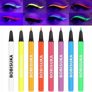 Zestaw eyelinerów UV 8 kolorów Wodoodporne Świecące Zestaw eyelinerów UV 8 kolorów Wodoodporne Świecące