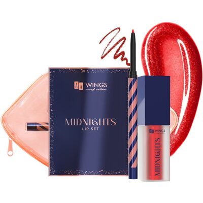 AA Wings Of Color Midnights Zestaw do makijażu ust 03 Midnight Red AA Wings Of Color Midnights Zestaw do makijażu ust 03 Midnight Red