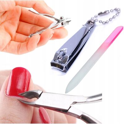 Cążki Pilnik Obcinacz Zestaw Paznokci Manicure Ped Cążki Pilnik Obcinacz Zestaw Paznokci Manicure Ped