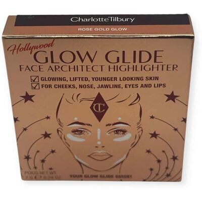 Charlotte Tilbury Hollywood Glow Glide Face Architect Highlighter - Rose Gold Glow - Kobieta Charlotte Tilbury Hollywood Glow Glide Face Architect Highlighter - Rose Gold Glow - Kobieta