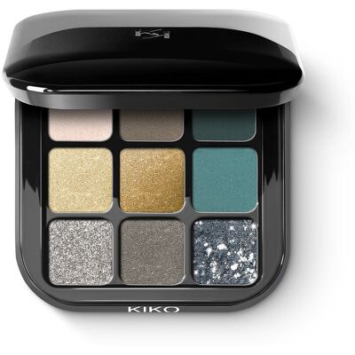 Kiko Milano, Glamour Multi Finish Eyeshadow Palette Paleta 9 Cieni Do Powiek O Różnym Wykończeniu 06 Green Vibes Kiko Milano, Glamour Multi Finish Eyeshadow Palette Paleta 9 Cieni Do Powiek O Różnym Wykończeniu 06 Green Vibes