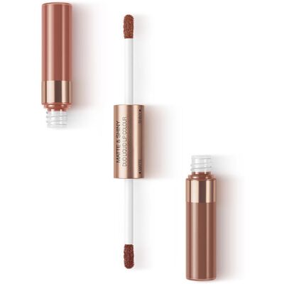 Kiko Milano, Matte & Shiny Duo Liquid Lip Colour, Pomadka W Płynie O Podwójnym Wykończeniu, 04 Middle Earth, 7ml Kiko Milano, Matte & Shiny Duo Liquid Lip Colour, Pomadka W Płynie O Podwójnym Wykończeniu, 04 Middle Earth, 7ml