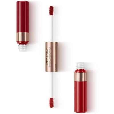 Kiko Milano, Matte & Shiny Duo Liquid Lip Colour, Pomadka W Płynie O Podwójnym Wykończeniu, 05 Red Or Red, 7ml Kiko Milano, Matte & Shiny Duo Liquid Lip Colour, Pomadka W Płynie O Podwójnym Wykończeniu, 05 Red Or Red, 7ml