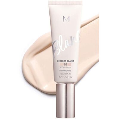 Missha M Perfect Blanc, Rozjaśniający Krem Bb Spf 50+, Odcień No.21 Vanilla, 40 Ml Missha M Perfect Blanc, Rozjaśniający Krem Bb Spf 50+, Odcień No.21 Vanilla, 40 Ml