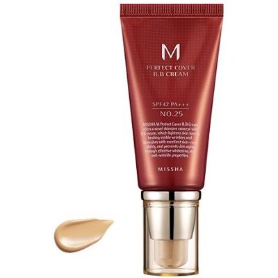 Missha, M Perfect Cover, Krem Bb Wielofunkcyjny 25 Warm Beige, Spf 42, 50 Ml Missha, M Perfect Cover, Krem Bb Wielofunkcyjny 25 Warm Beige, Spf 42, 50 Ml
