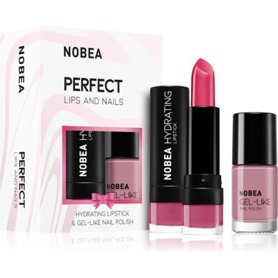 Nobea Day-To-Day Perfect Lips And Nails Zestaw Lakieru Do Paznokci I Nawilżającej Szminki Nobea Day-To-Day Perfect Lips And Nails Zestaw Lakieru Do Paznokci I Nawilżającej Szminki