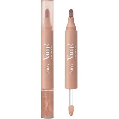 Pupa Vamp! Marker Duo Marker Do Ust I Olejkowy Błyszczyk 2w1 001 Watery Nude Pupa Vamp! Marker Duo Marker Do Ust I Olejkowy Błyszczyk 2w1 001 Watery Nude