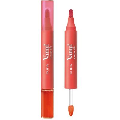 Pupa Vamp! Marker Duo Marker Do Ust I Olejkowy Błyszczyk 2w1 007 Red Potion Pupa Vamp! Marker Duo Marker Do Ust I Olejkowy Błyszczyk 2w1 007 Red Potion