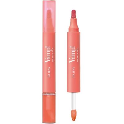 Pupa Vamp! Marker Duo Marker Do Ust I Olejkowy Błyszczyk 2w1 008 Orange Sorbet Pupa Vamp! Marker Duo Marker Do Ust I Olejkowy Błyszczyk 2w1 008 Orange Sorbet