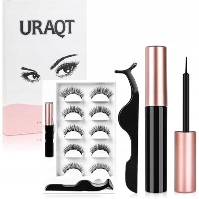 Inny producent Rzęsy 5 Par Zestaw Magnetyczne Długie Grube Eyeliner Szczypce Wodoodporne Inny producent Rzęsy 5 Par Zestaw Magnetyczne Długie Grube Eyeliner Szczypce Wodoodporne