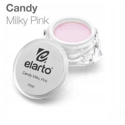 Żel Budujący Elarto Różowy Candy Milky Pink 50g Żel Budujący Elarto Różowy Candy Milky Pink 50g