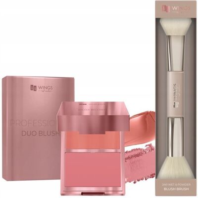 Zestaw Aa Wings Of Color Duo Blush Róż 02 + Pędzel Do Różu Zestaw Aa Wings Of Color Duo Blush Róż 02 + Pędzel Do Różu