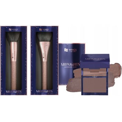 Zestaw Midnights Duo Bronzer Do Policzków + Pędzle Do Makijażu Zestaw Midnights Duo Bronzer Do Policzków + Pędzle Do Makijażu
