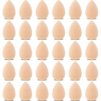 Gąbka Do Makijażu 30 Sztuk 33x2cm Puszek Blender Kosmetyczny Podkład Puder Gąbka Do Makijażu 30 Sztuk 33x2cm Puszek Blender Kosmetyczny Podkład Puder
