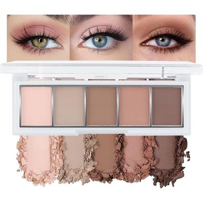 Inny producent Paleta Cieni 5 Kolorów Nude Brąz Matowy Aksamitny Wegański Trwały Pigment Inny producent Paleta Cieni 5 Kolorów Nude Brąz Matowy Aksamitny Wegański Trwały Pigment