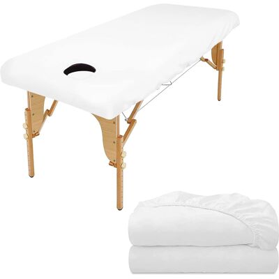 Inny producent Pokrowiec Na Stół Do Masażu Zestaw 2 Sztuki Wodoodporny Biały 70x190cm Inny producent Pokrowiec Na Stół Do Masażu Zestaw 2 Sztuki Wodoodporny Biały 70x190cm