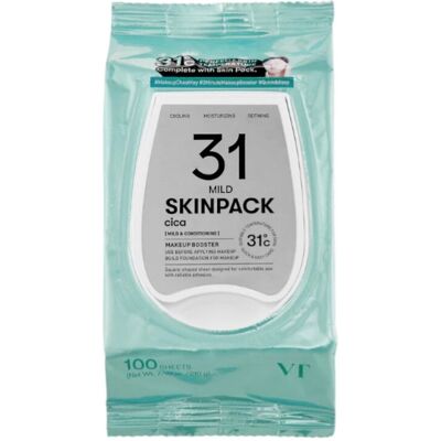 VT COSMETICS SKIN MASK PACK MILD Zestaw kojących płatków do twarzy o działaniu nawilżającym 100 szt. VT COSMETICS SKIN MASK PACK MILD Zestaw kojących płatków do twarzy o działaniu nawilżającym 100 szt.