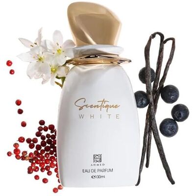 Inny producent Ahmed Al Maghribi Scentique White Woda Perfumowana 100 Ml – Długotrwały Kwiatowy Zapach Niszowy Dla Kobiet Zapach Jaśminu I Wanilii Premium Z Czar.. Inny producent Ahmed Al Maghribi Scentique White Woda Perfumowana 100 Ml – Długotrwały Kwiatowy Zapach Niszowy Dla Kobiet Zapach Jaśminu I Wanilii Premium Z Czar..