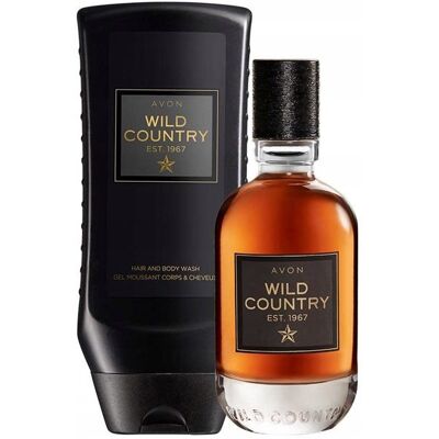AVON zestaw męski Wild Country woda toaletowa+żel pod prysznic+torebka AVON zestaw męski Wild Country woda toaletowa+żel pod prysznic+torebka
